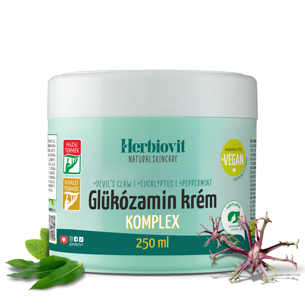 Herbiovit Glükózamin komplex krém ízületi panaszok ápolására (250 ml)