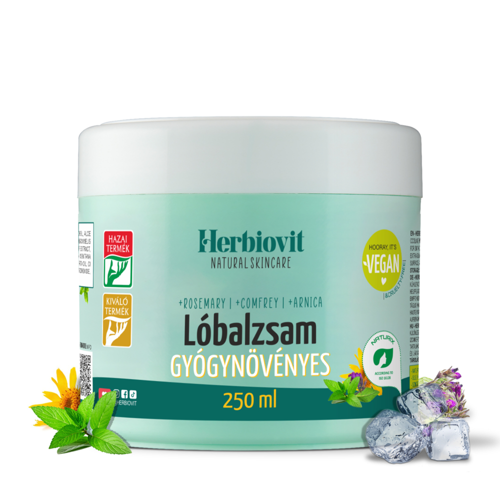 Herbiovit Gyógynövényes hűsítő Lóbalzsam izommerevség enyhítésére (250 ml)